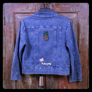 Custom women’s denim jean jacket